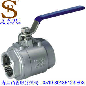 Q11F-16P不銹鋼二片式球閥、不銹鋼螺紋球閥SPQ11F